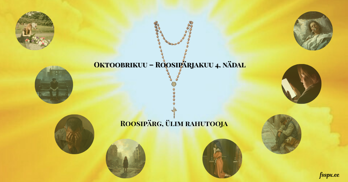 Fatima lastele ilmudes palus Neitsi Maarja neil korduvalt palvetada Roosipärga, „et lõppeks sõda ja maa peale saabuks rahu.“ Palvetage Roosipärga iga päev, et l